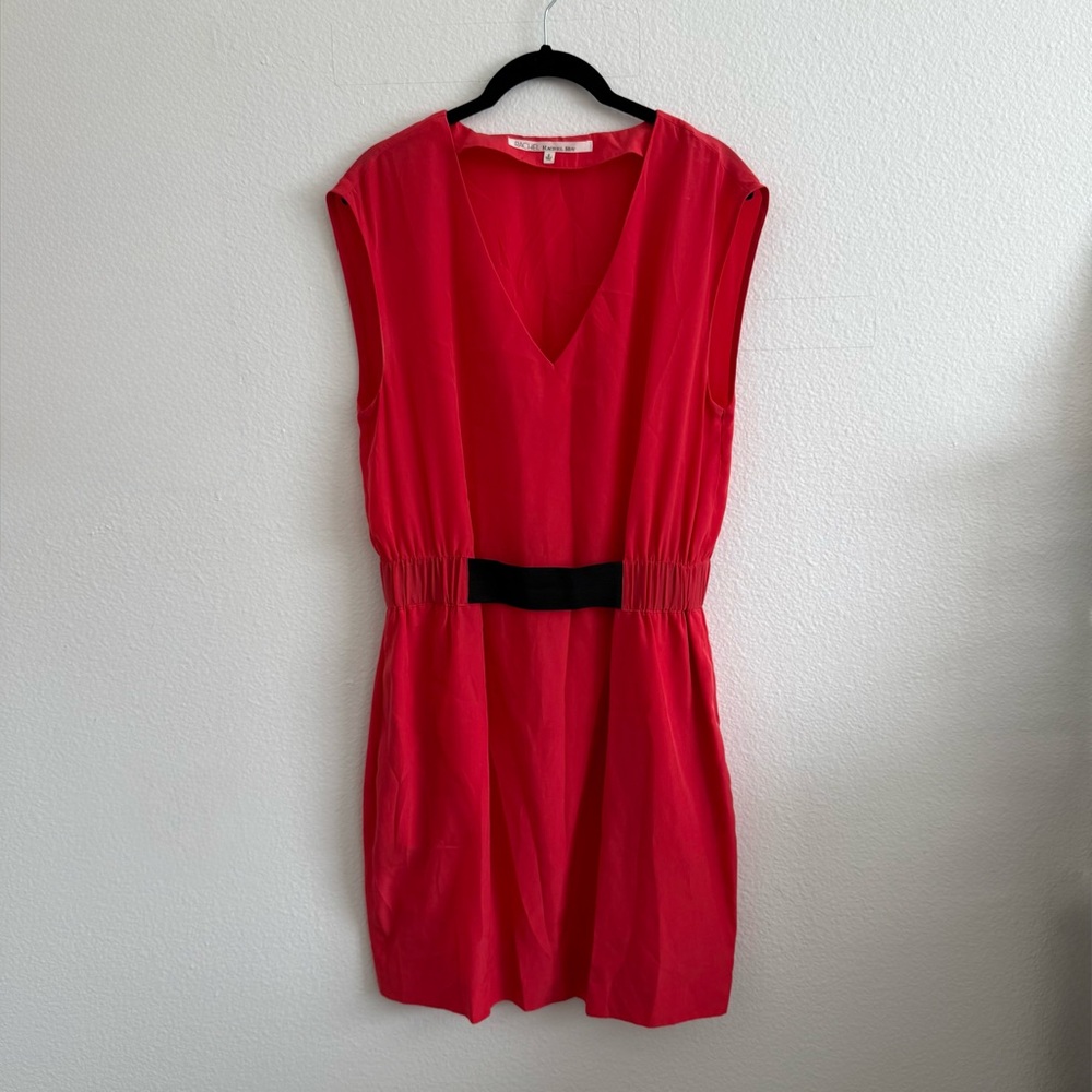 RACHEL Rachel Roy Red V-Neck Mini Dress